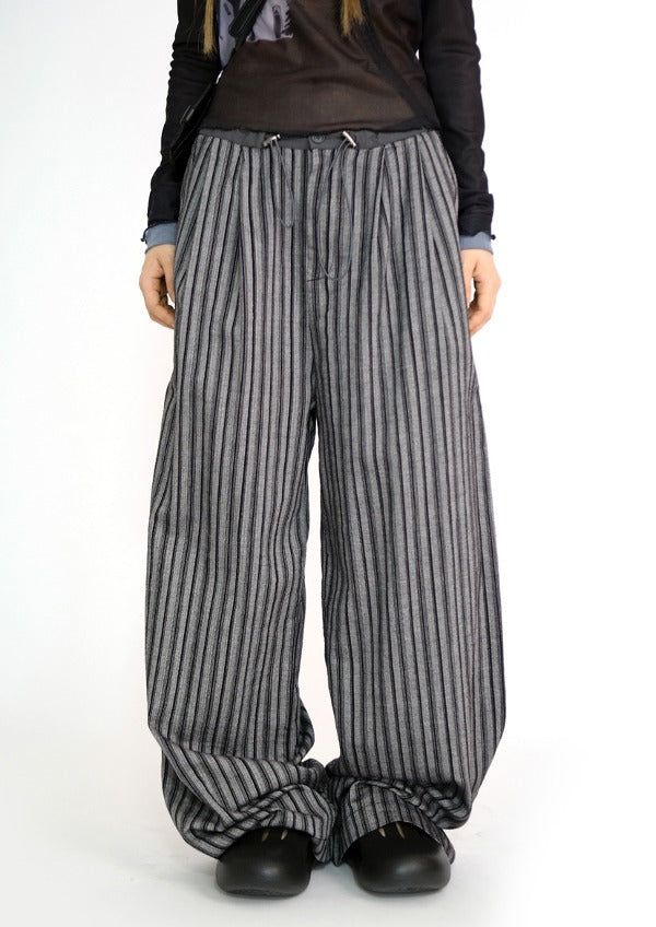 privatelookbook（プライベートルックブック）の「pleats stripe banding pants(3color)（Pants）」