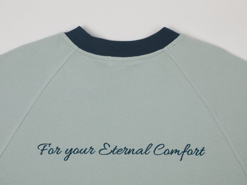 COMFORT REGLAN SHORT SWEATSHIRTS (GREEN)