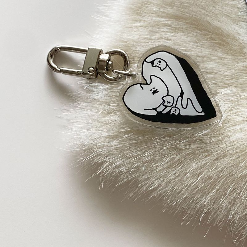 Love Box Cats Key Ring