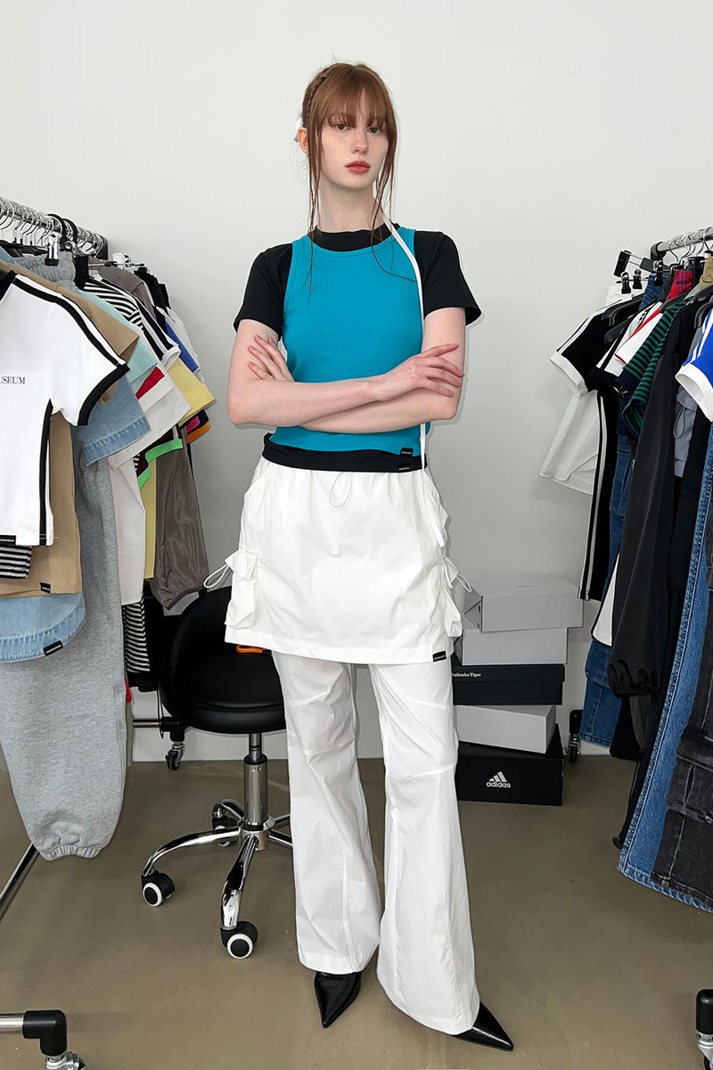 COLORS SKIRT PANTS (WHITE)