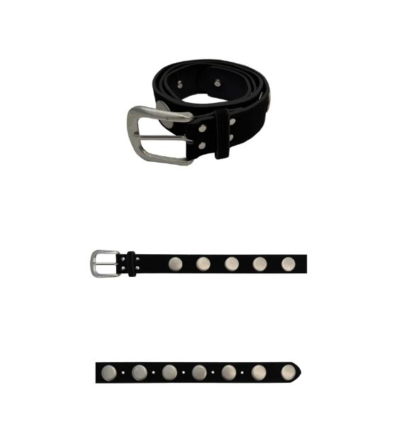CIRCLE STUD SUEDE BELT