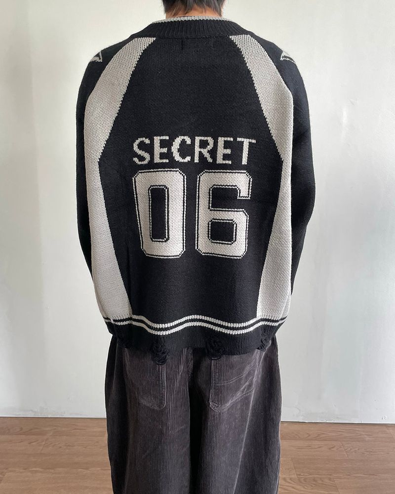 Star-printed Knitwear Zip-Up