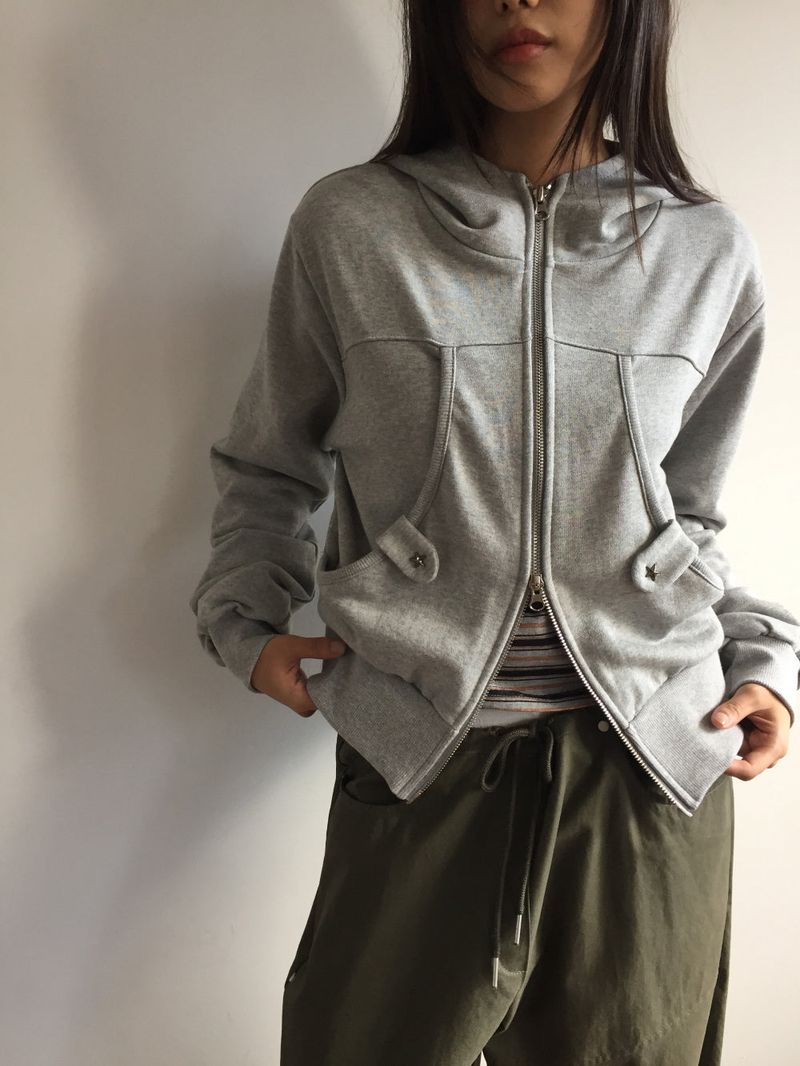 DUGGY（ダギー）の「Utah Studded Hooded Zip-Up (3color) （Tops）」