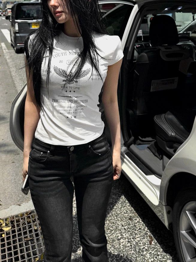 26SS★ [MADE] Vintage Western Slim Tee
