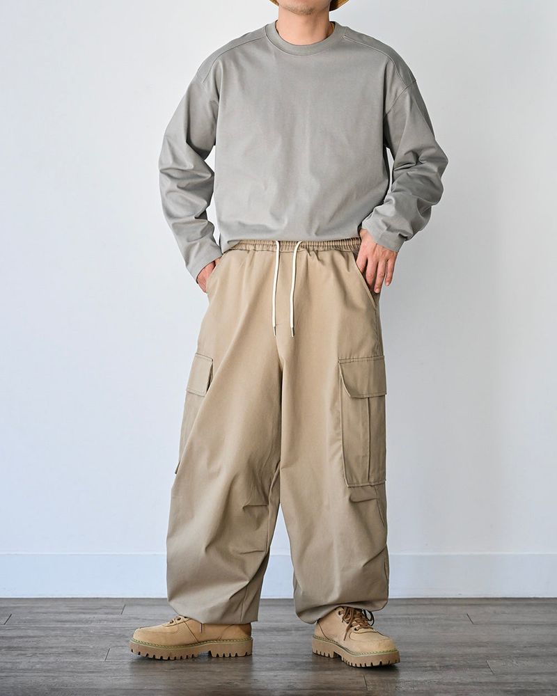 SIO WIDE CARGO PANTS BG
