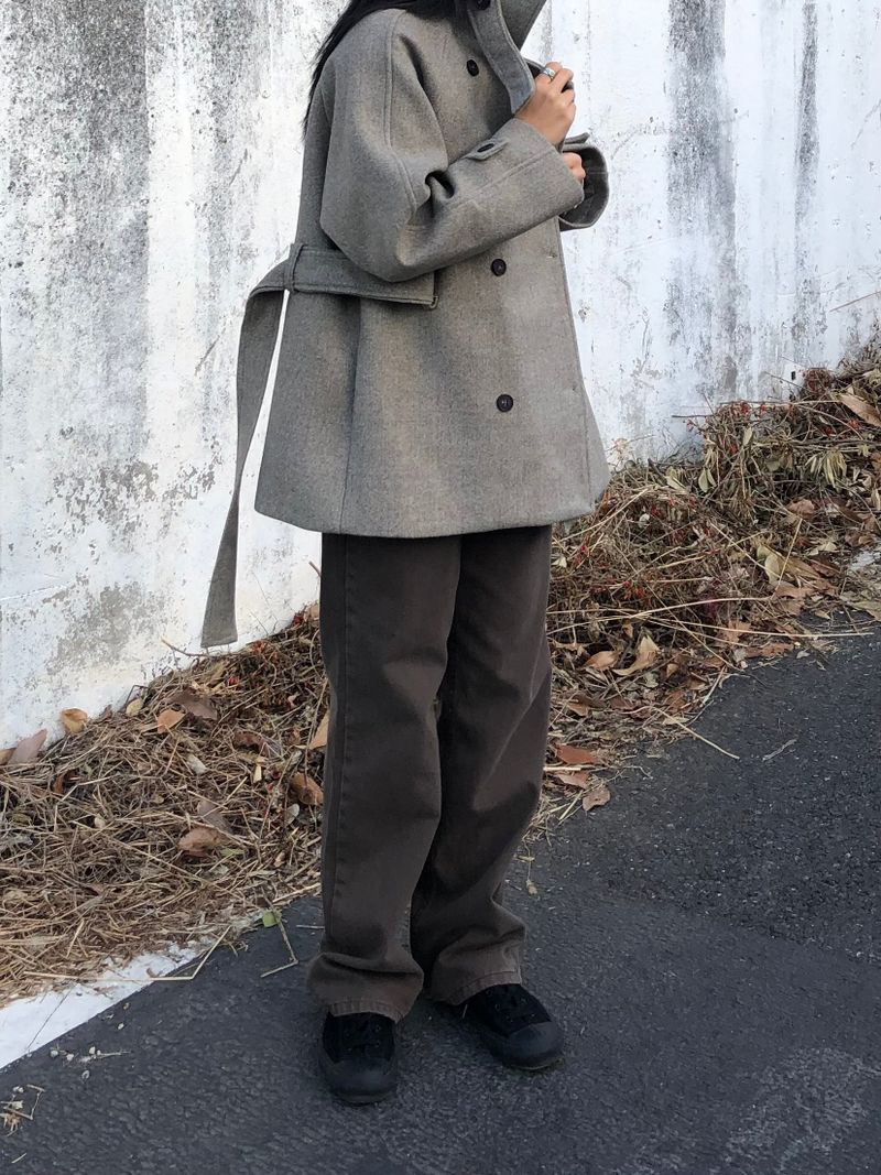 Zelda double pea coat