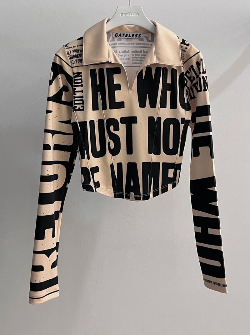 NEWS COLLAR T-SHIRT