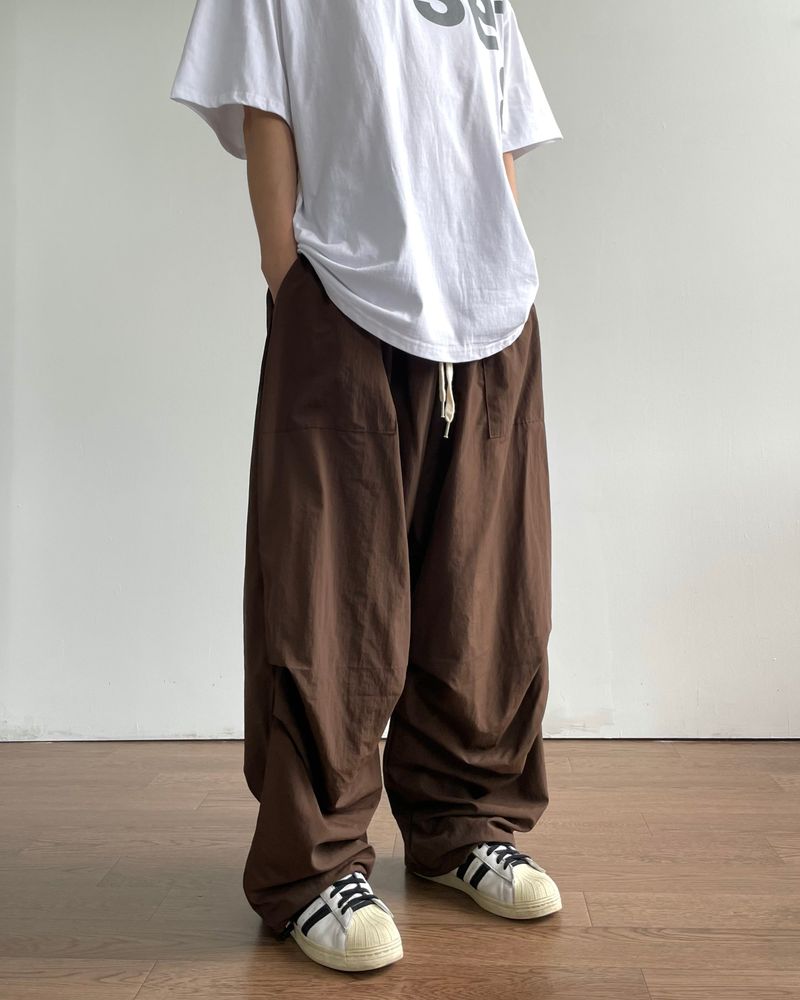 Ded Pintuck Nylon Pants