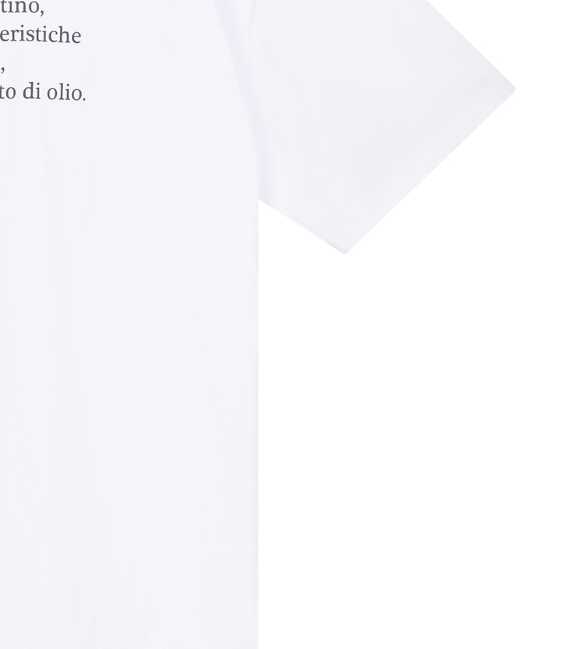 [mnem] olive print oversized t-shirt (white)