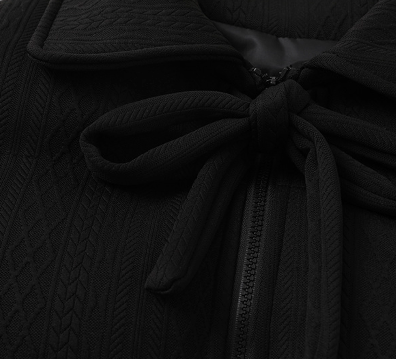 Sweet Ribbon Corduroy Padded Jumper