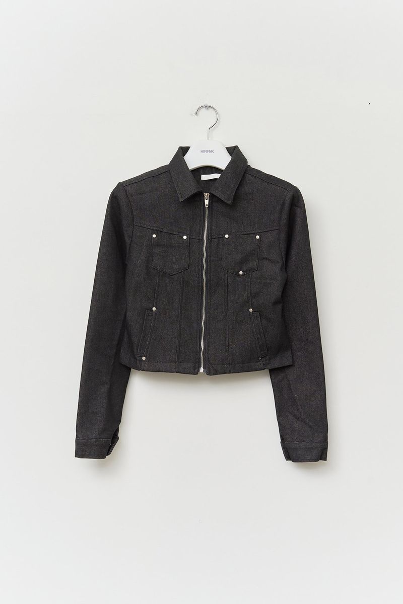 (W) May Rivet Denim Jacket