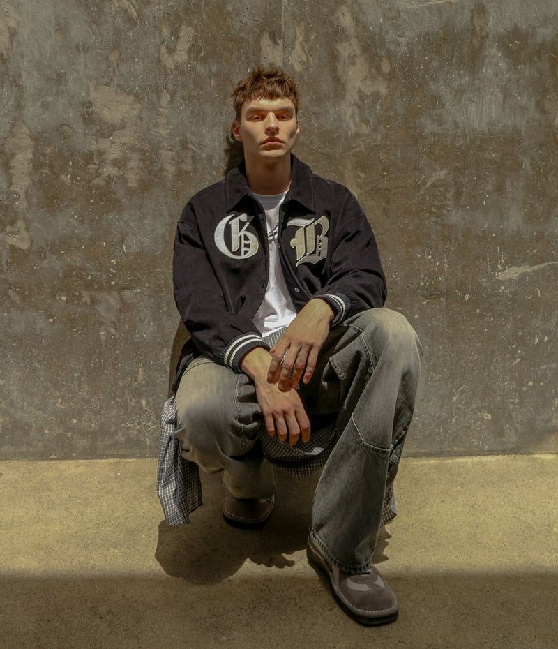 Over Logo Corduroy Jacket