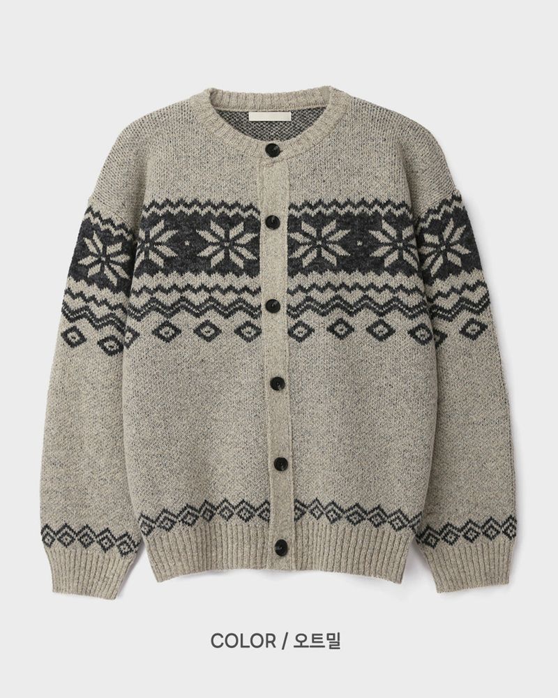 Fiora nordic knit cardigan