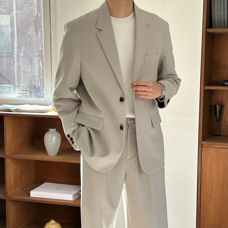 LMN Def Pintuck Wide Two-Tuck Slacks (6 colors)