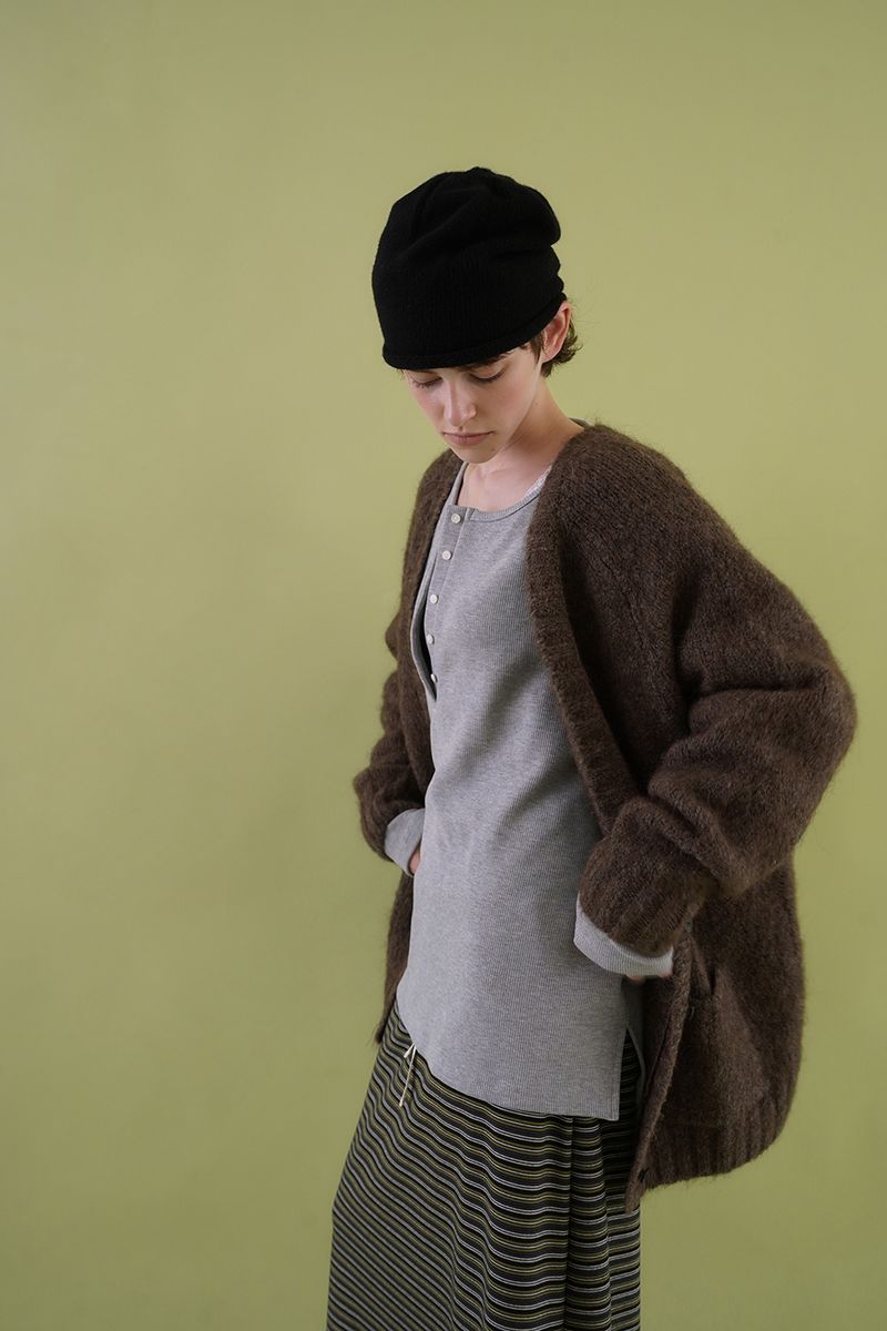 Softy alpaca cardigan_brown