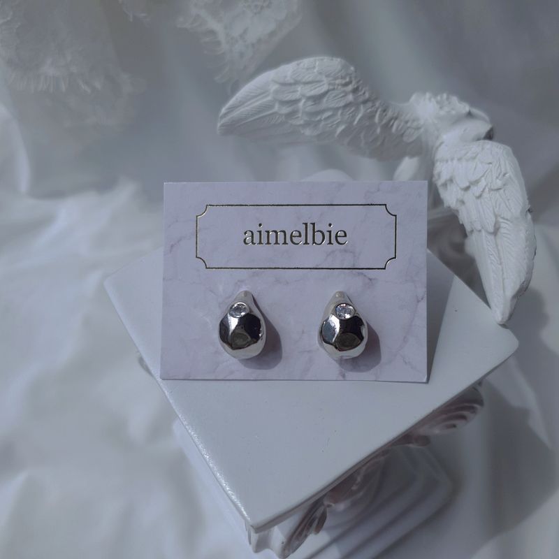 [VIVIZ シンビ Piercing] メテオペブルピアス - Silver Color