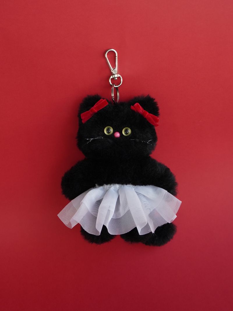 [SET] Cosymosy Ballerina Black Cat Keyring