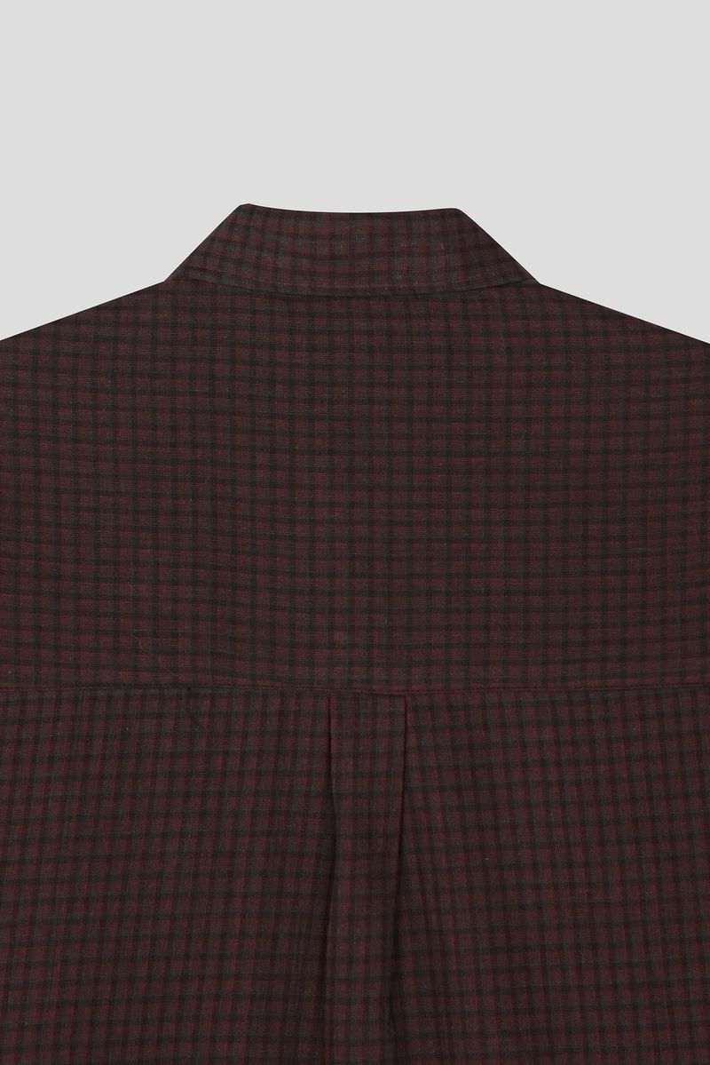 Beam Western Check Cropped Shirt