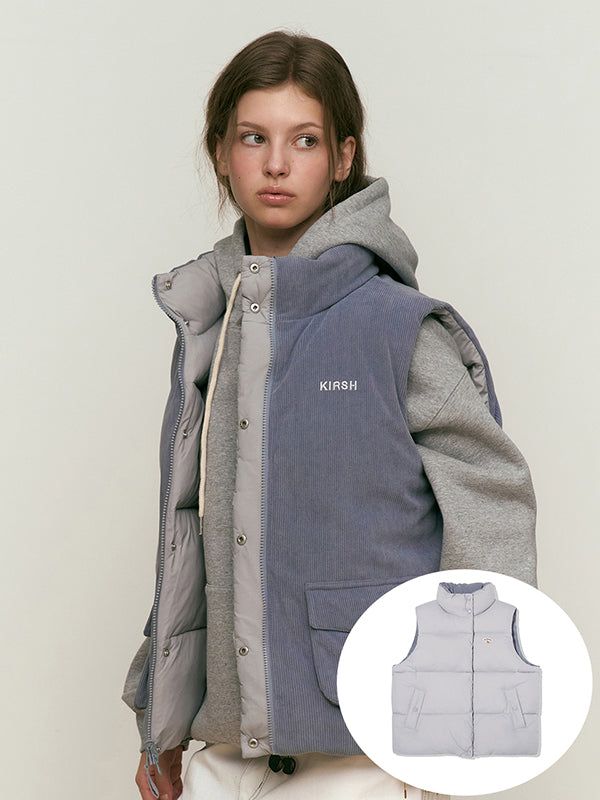 KIRSH（キルシー）の「CHERRY REVERSIBLE PADDING VEST [BLUE]（Jackets/Outerwear）」