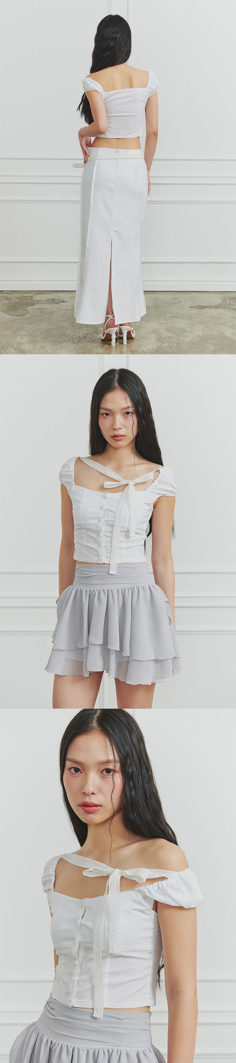 WENDY RIBBON BLOUSE white