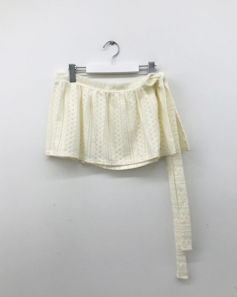 Seine Crochet Knit Wrap Skirt (2 Colors)