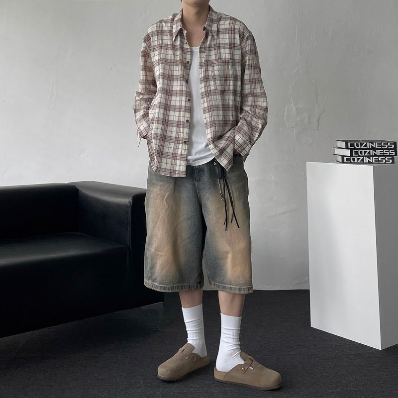 MG733,734 Rust Washing Bermuda Pants (2 colors)