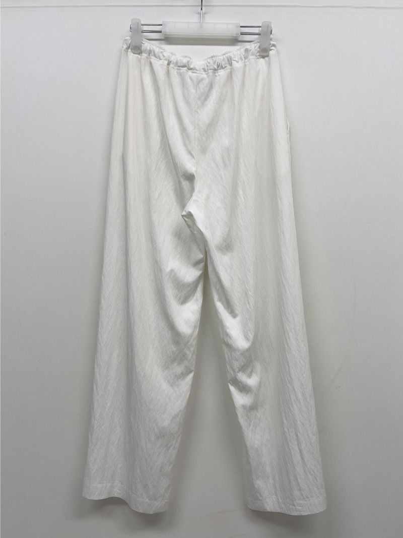End Two-Tuck Nylon Banding Wide Pants