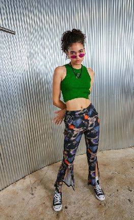side hole sleeveless_green