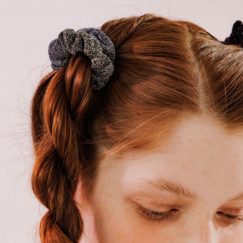 MINI METAL SCRUNCHIE (BLACK)