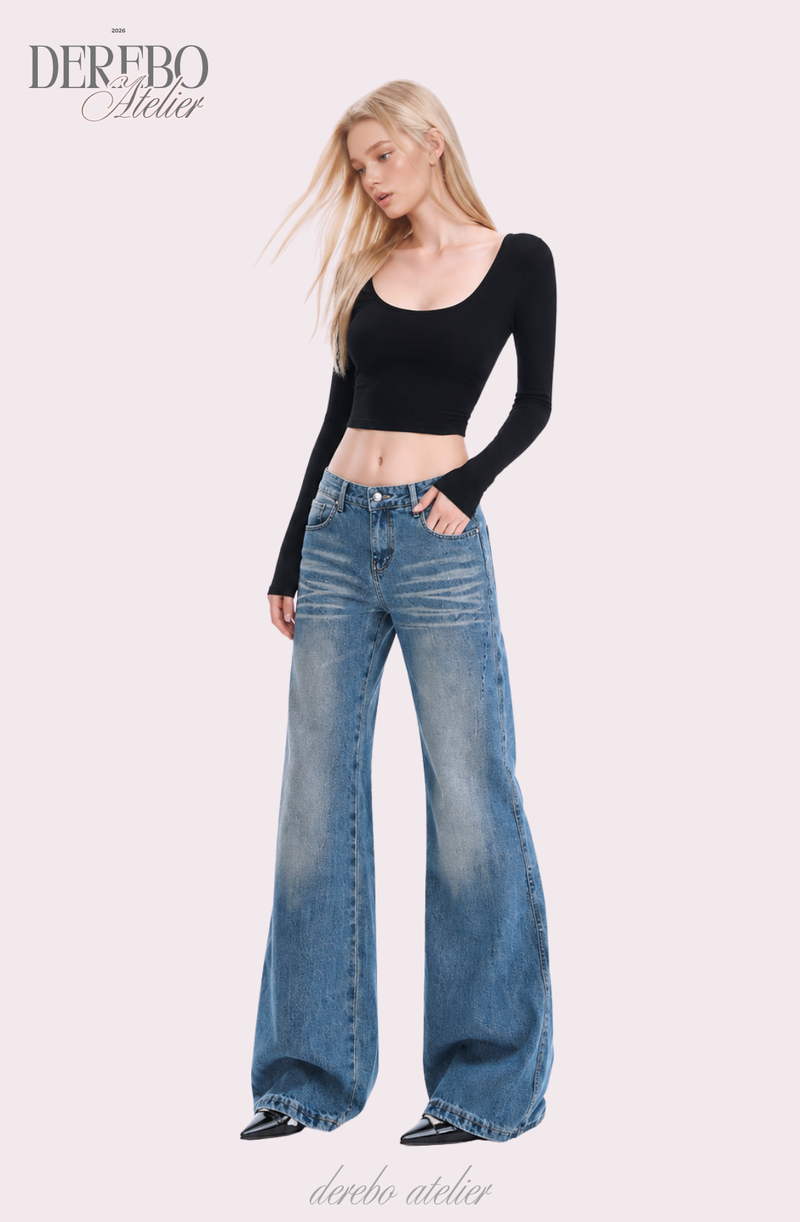 Days Light blue long fit denim pants