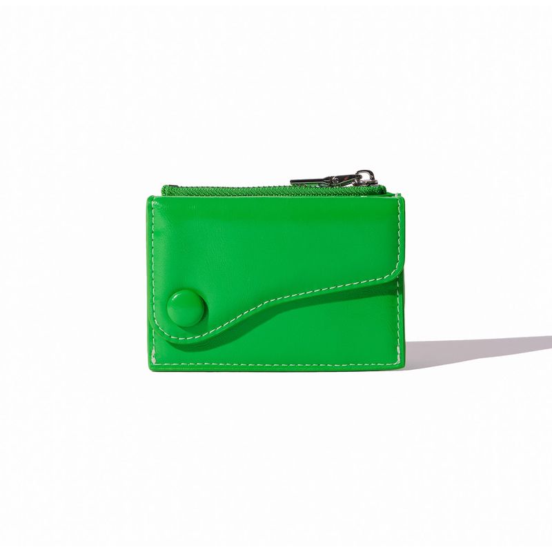 DOT Saddle Keyring Coin & Card Wallets green