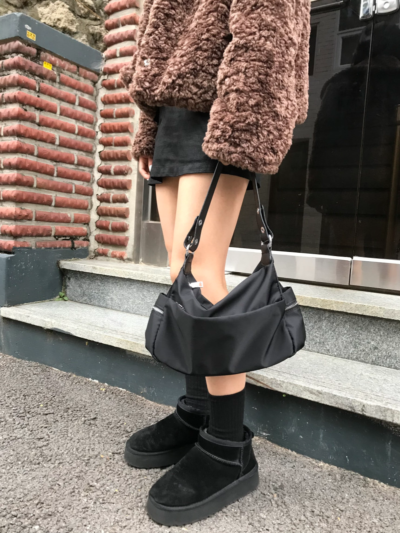 nylon medium shoulder bag
