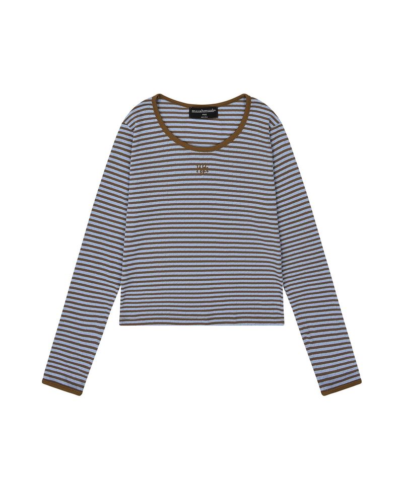 LOGO STITCH STRIPE T-SHIRT