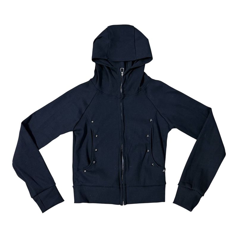 Stud slim hood jumper