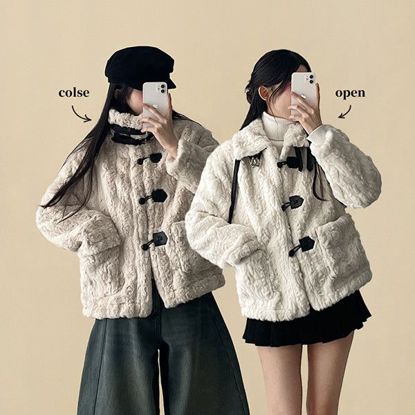Sheep High Neck Fleece Mustang Jacket