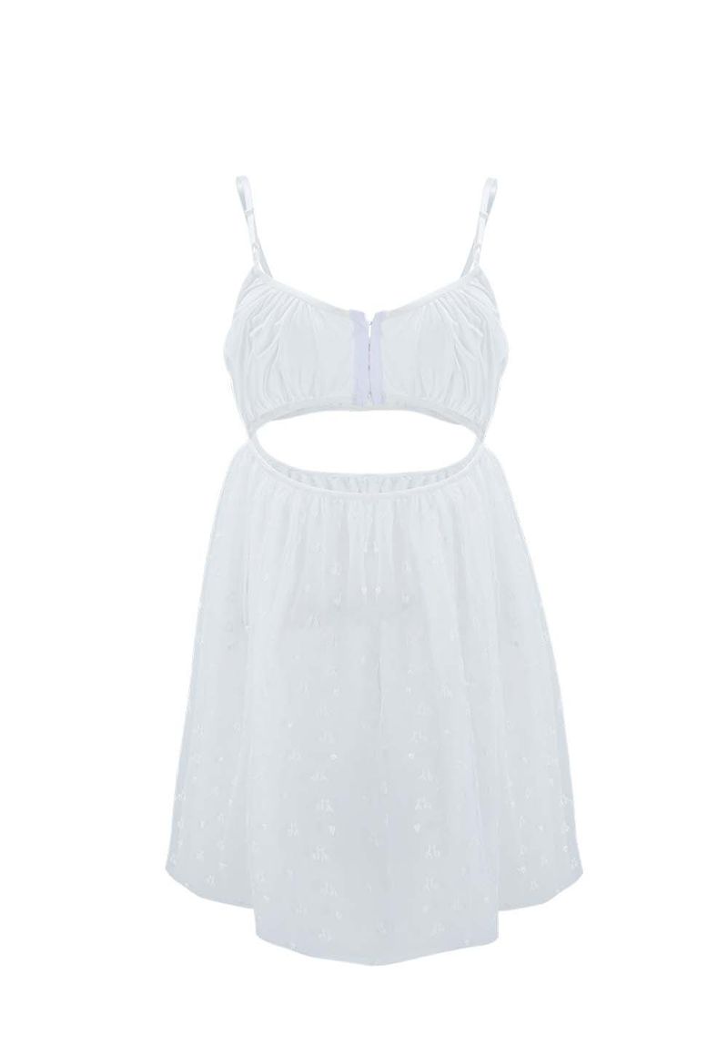 SHASHA TULLE DRESS _WHITE