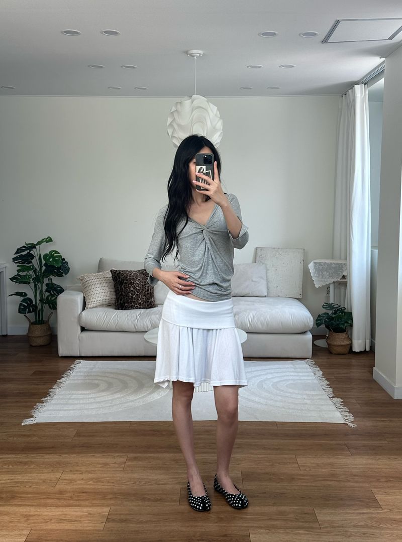 twist drape tee