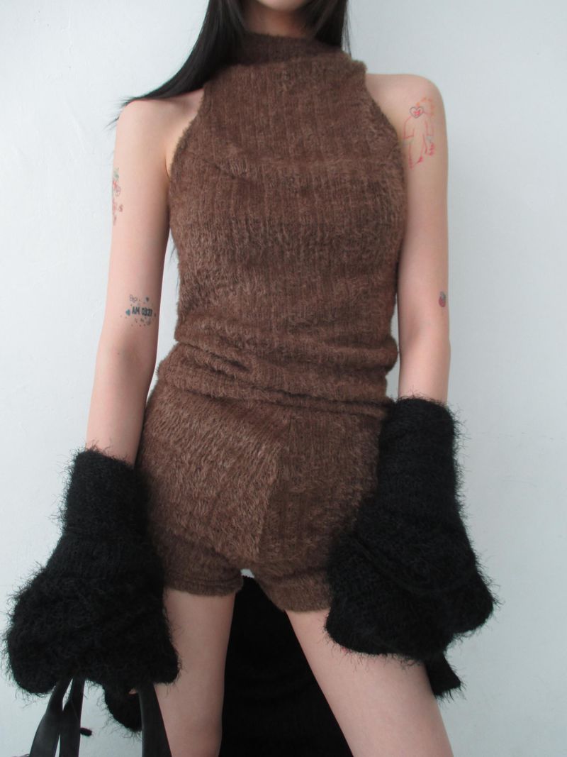 fur shorts