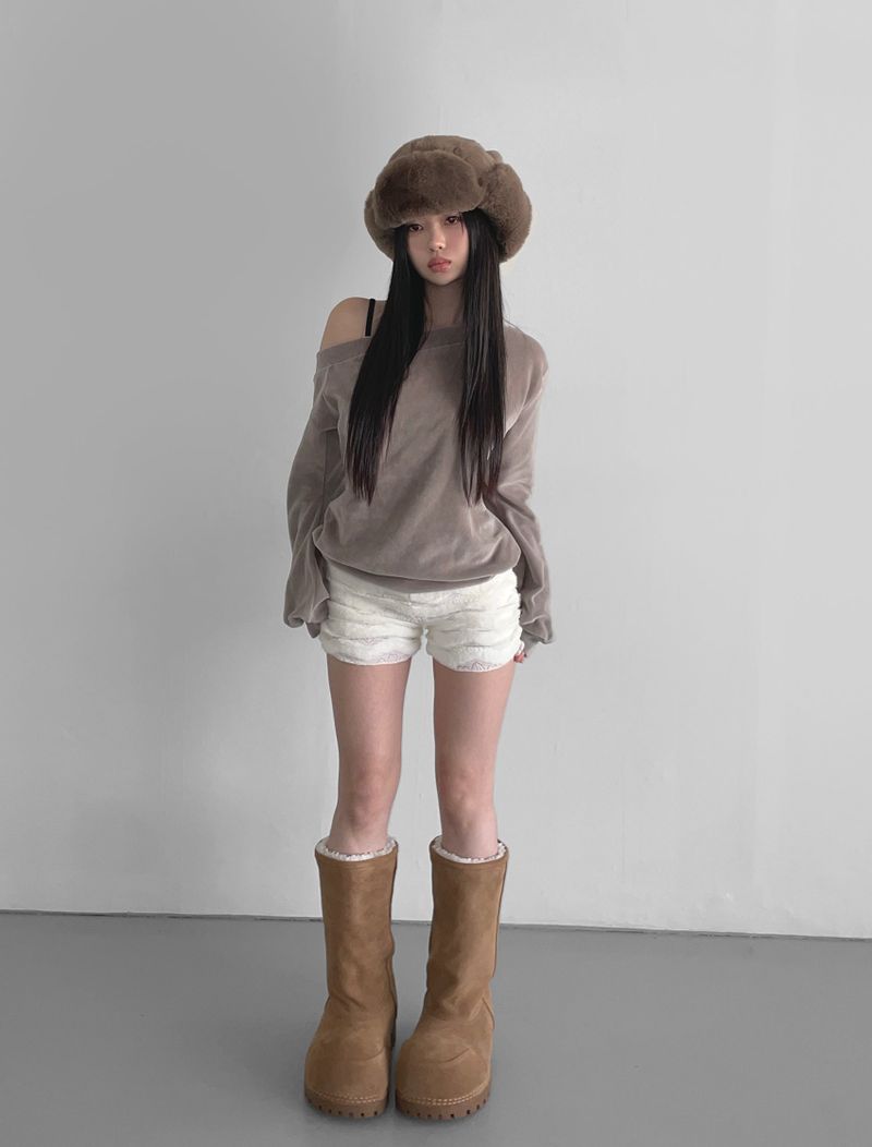 snow winter suede boots(3 color) 
