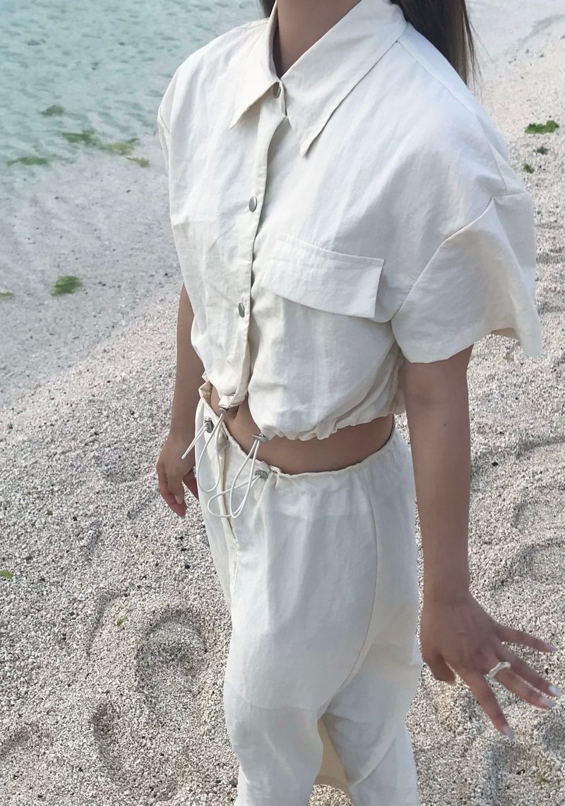 Sandy nylon set up skirt