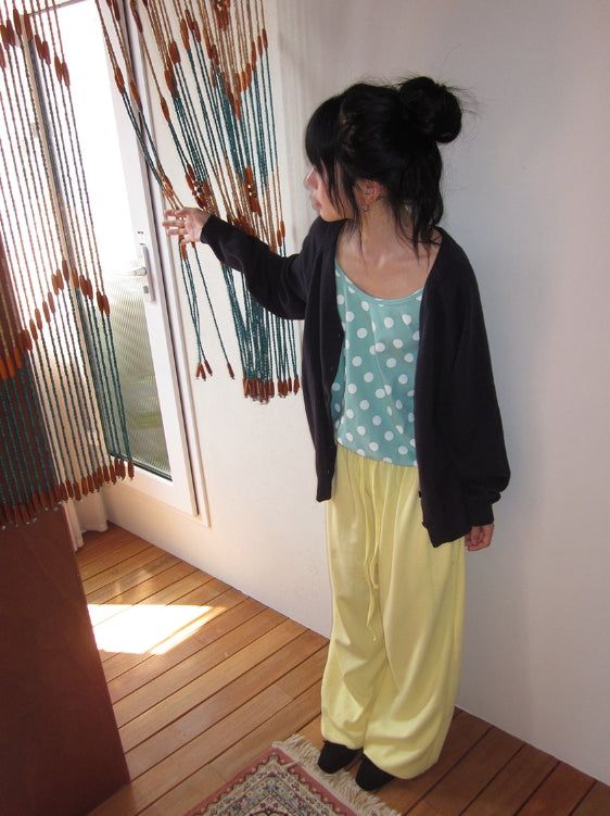 Minaru Loose Fit String Dot Sleeveless