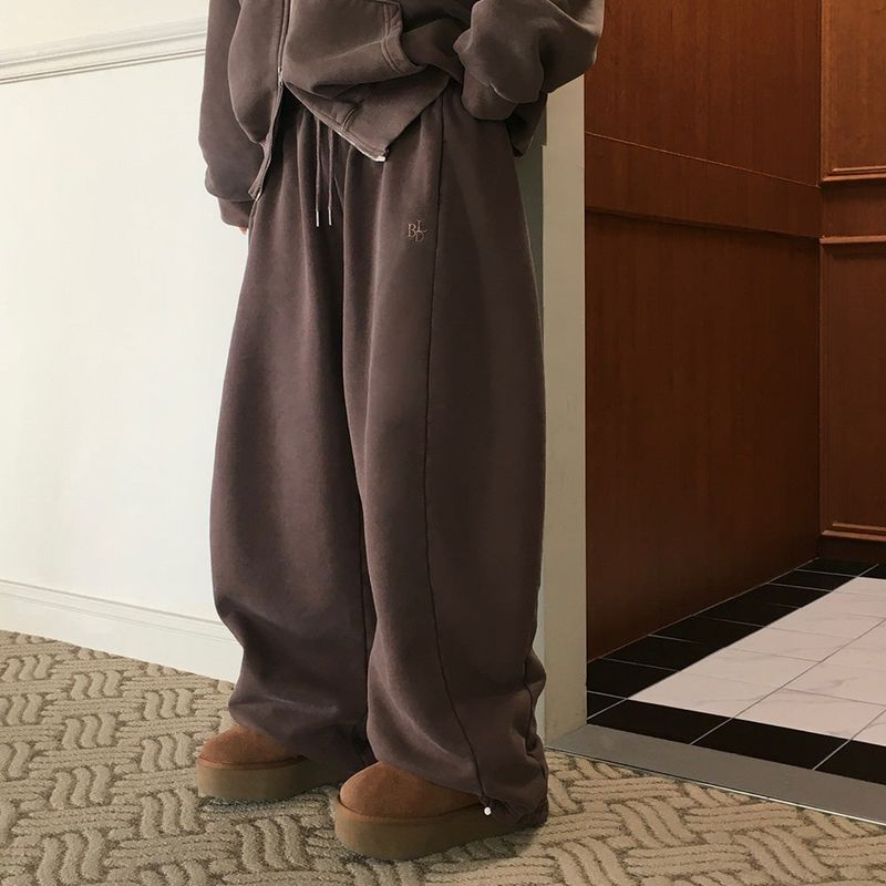 [BELLIDE MADE] Ritz, BACK RAISED PIGMENT WIDE TRAINING PANTS