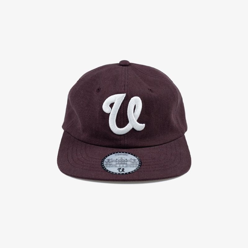 Vintage 6 Panel Cap_Burgundy