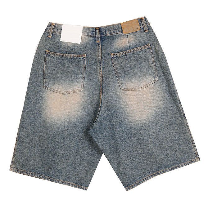 No.0209 dyeing over denim SHORTS