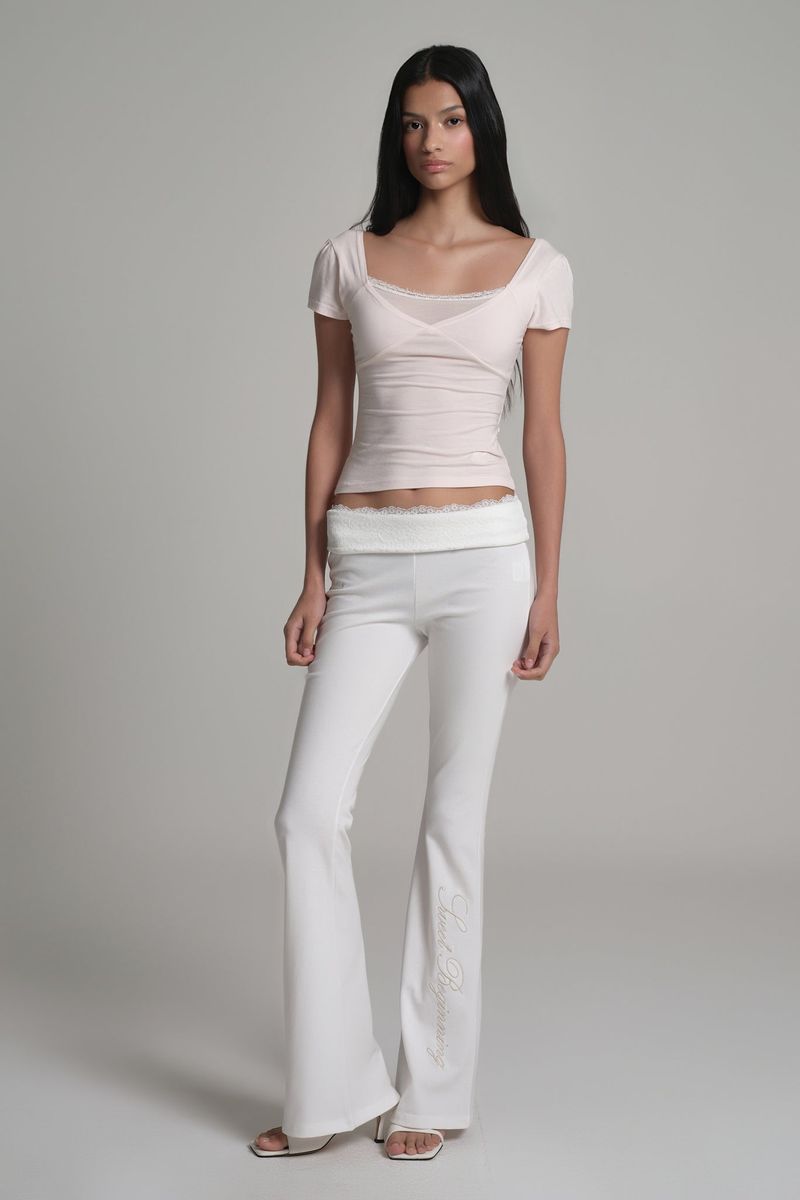 Kleesier(クリーシーア)の「Fairy Lace layered Top, Pink(Tops)」