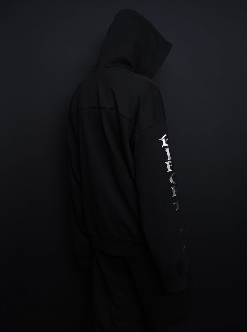 BBD Ancient Metal Logo Zip Up Hood Jacket (Black)