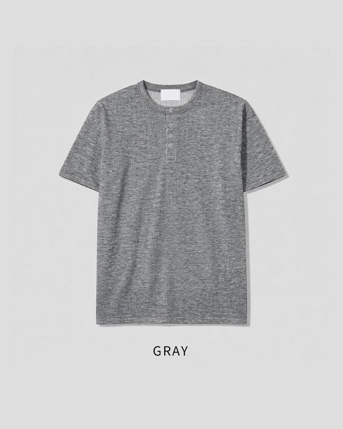 (M's) Allday Henley Neck T-shirt