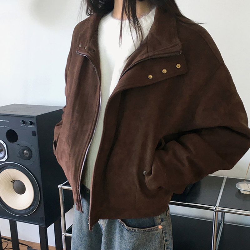 Adieu pastel gradation mix round long sleeve knit