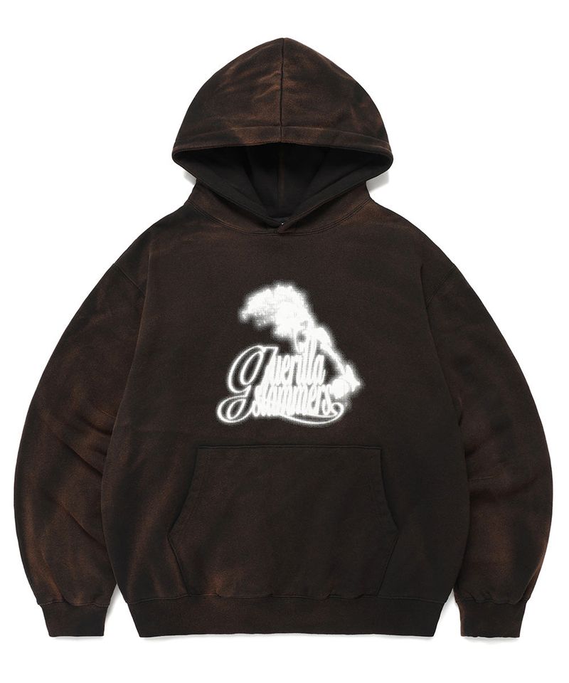 cavish（カビシ）の「DYED ROCHA HOODIE BLACK(CV2DFUM403A)（Tops）」
