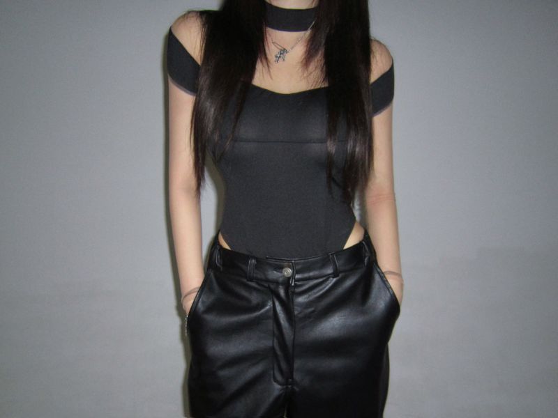 See-through body-suit